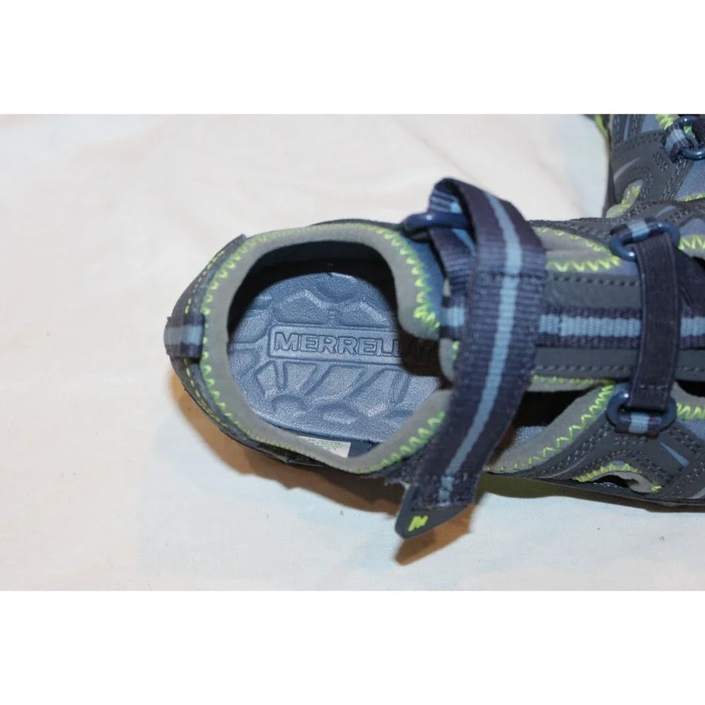 Merrell Boys‎ Sandals Hydro Sport Hiking Fisherman Water Creek Trail Shoe 1 Blue